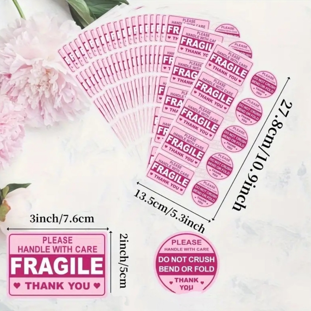 Fragile stickers 100pc